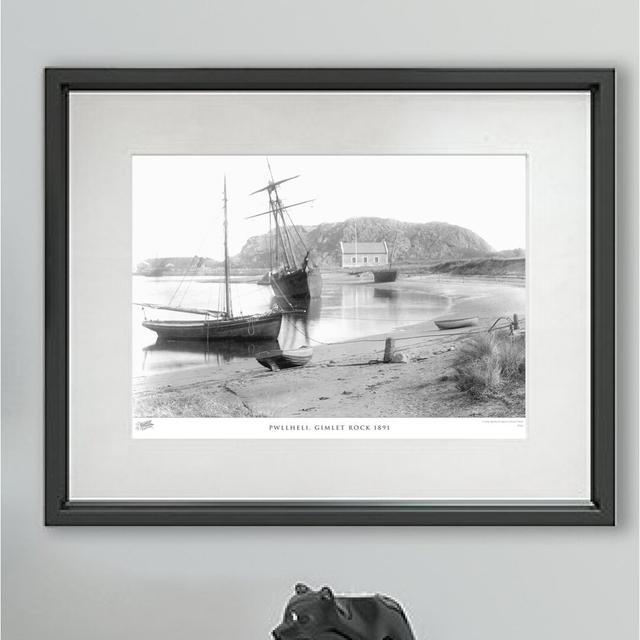 Pwllheli, Gimlet Rock 1891 by Francis Frith - Single Picture Frame Print The Francis Frith Collection Size: 60cm H x 80cm W x 2.3cm D on Productcaster.