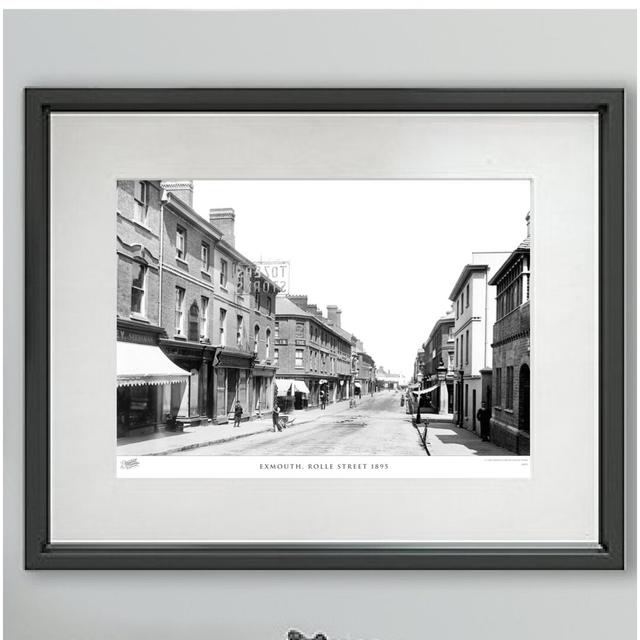 'Exmouth, Rolle Street 1895' - Picture Frame Photograph Print on Paper The Francis Frith Collection Size: 60cm H x 80cm W x 2.3cm D on Productcaster.