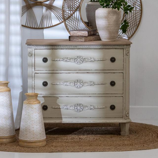 Franco 3 Drawer 92Cm W Chest of Drawers Lily Manor on Productcaster.