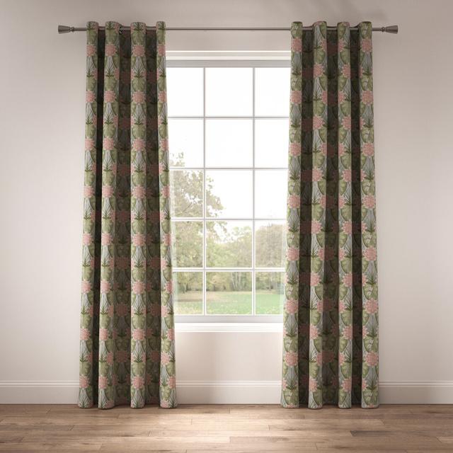 Made to Order - Lily Garden Eyelet Room Darkening Thermal Curtain The Chateau By Angel Strawbridge Colour: Sky, Panel Size: Width 380 x Drop 137 cm on Productcaster.