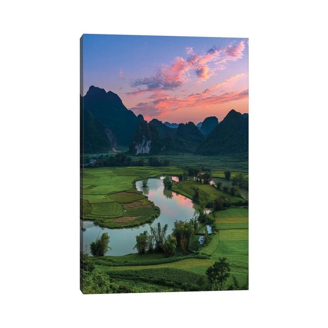 Phong Nam In Sunset by Trung Pham - Wrapped Canvas Print Alpen Home Size: 45.72cm H x 30.48cm W x 1.905cm D on Productcaster.