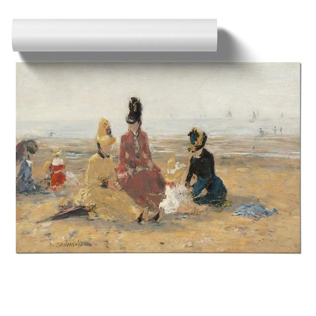 Beach At Trouville Vol.2 by Eugene Boudin - No Frame Painting East Urban Home Size: 42cm H x 59cm W x 0.1cm D on Productcaster.