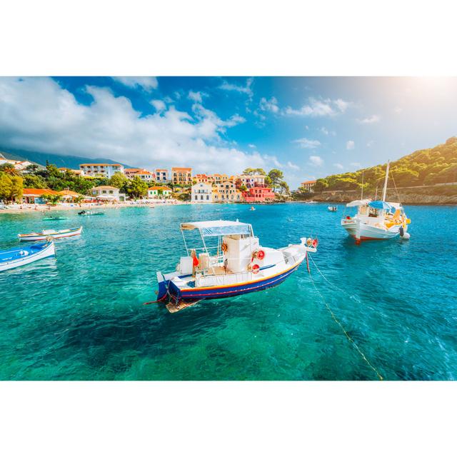 Assos Village - Wrapped Canvas Print Breakwater Bay Size: 20cm H x 30cm W x 3.8cm D on Productcaster.