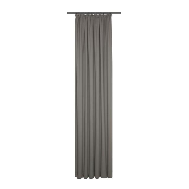 Eisenhauer Cotton Room Darkening Pinch Pleat Curtain Panel Ebern Designs Colour: Dark grey, Size: 130cm Width x 145cm Drop on Productcaster.