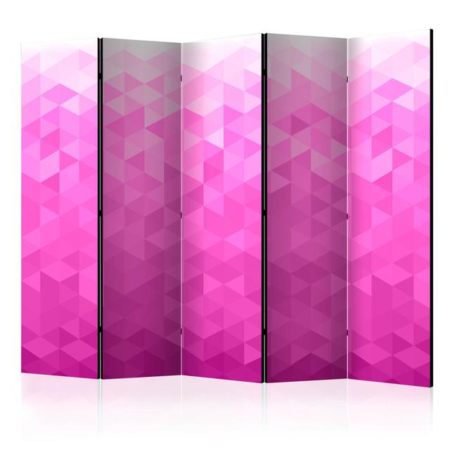 Room Divider - Pink Pixel II [Room Dividers] East Urban Home on Productcaster.