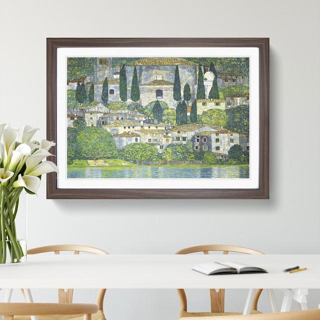 Church in Cassone by Gustav Klimt - Picture Frame Painting East Urban Home Frame Option: Walnut Framed, Size: 36cm H x 48cm W x 2cm D on Productcaster.