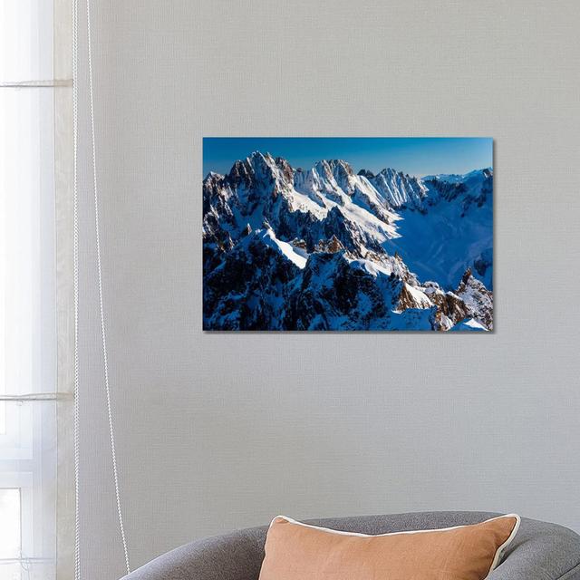 France, Chamonix, Alps, View From Aiguille Du Midi I by Mikolaj Gospodarek - Wrapped Canvas Print Union Rustic Size: 45.72cm H x 66.04cm W x 3.81cm D on Productcaster.