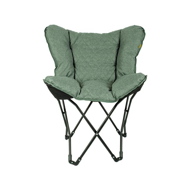 Duncraig Reclining Camping Chair Dakota Fields Colour (Fabric): Green on Productcaster.