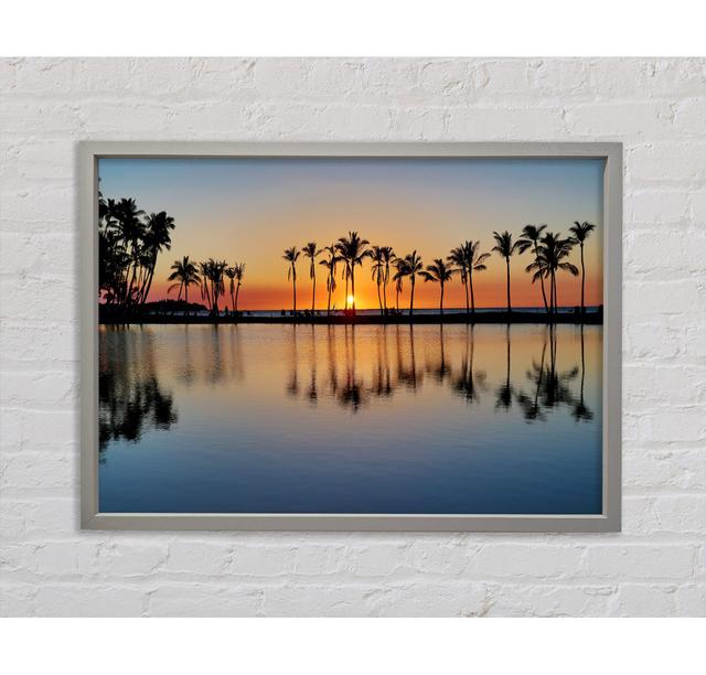 Reflections Of The Palm Trees - Print Bright Star Size: 59.7cm H x 84.1cm W x 3.3cm D on Productcaster.