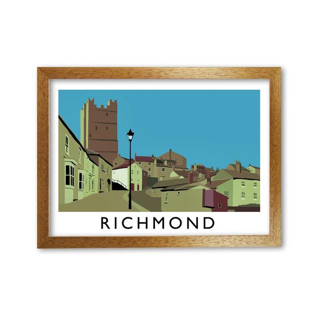 Richmond by Richard O'Neill - Print 17 Stories Size: 21cm H x 29.7cm W x 3cm D, Format: Honey Oak Framed on Productcaster.