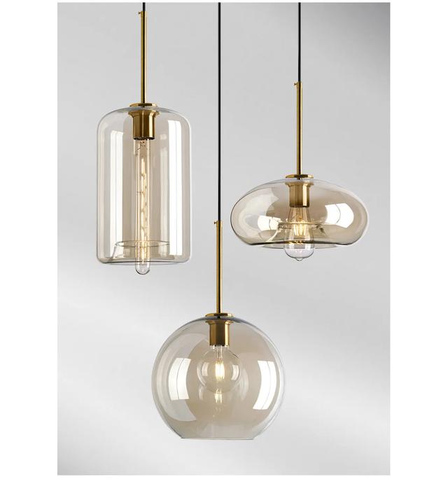 Andelka 1 - Light Gold Square/Rectangle Pendant Latitude Run on Productcaster.