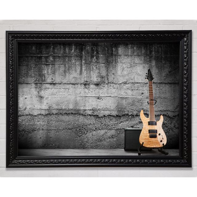 Metal Guitar Grunge - Einzelner Bilderrahmen Kunstdrucke Bright Star Größe: 42cm H x 59,7cm B on Productcaster.