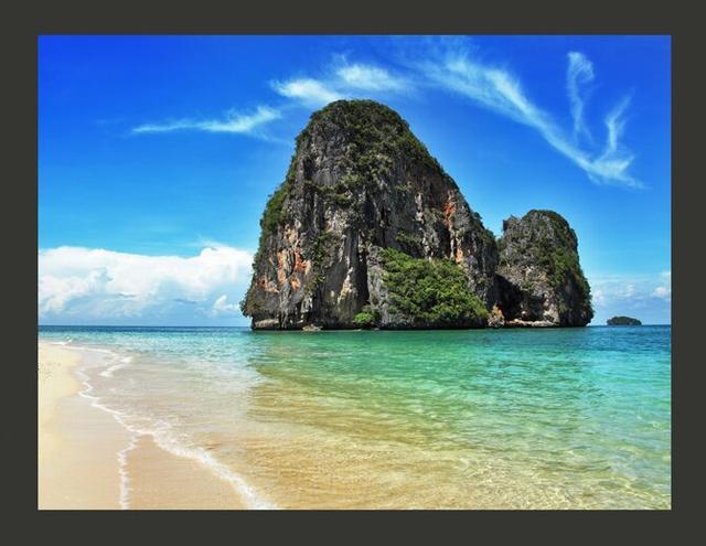 Exotic Beach Railay in Thailand 2.31m x 300cm Wallpaper East Urban Home Size: 350 cm x 270 cm on Productcaster.