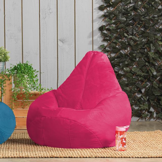 Veeva Kids Indoor Outdoor Bean Bag Gaming Chair Brayden Studio Upholstery Colour: Pink on Productcaster.