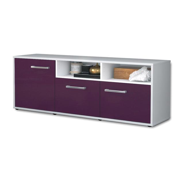 Alicano TV Stand Latitude Run Colour: Purple/White on Productcaster.