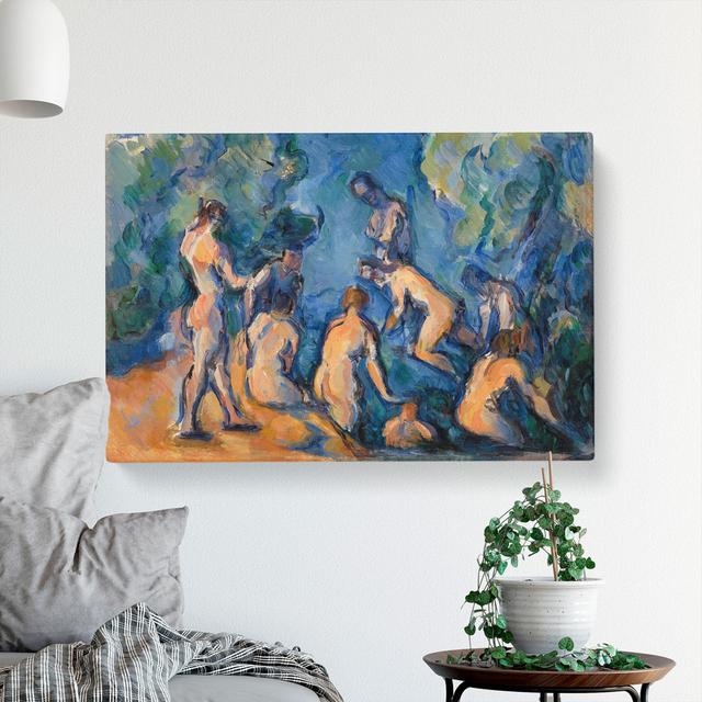 Bathers Vol.3 by Paul Cezanne - Wrapped Canvas Painting East Urban Home Size: 50cm H x 76cm W x 3cm D on Productcaster.