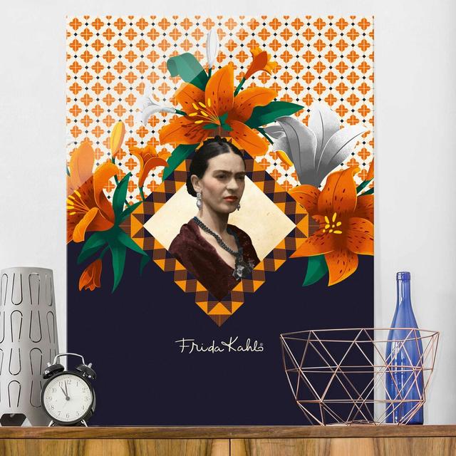 Glasbild Lilien von Frida Kahlo East Urban Home Größe: 100 cm H x 75 cm B on Productcaster.