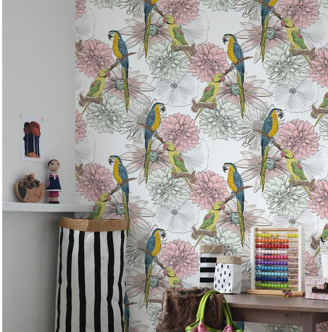 Trudie Floral Wallpaper Bay Isle Home Size: 250 x 104cm on Productcaster.