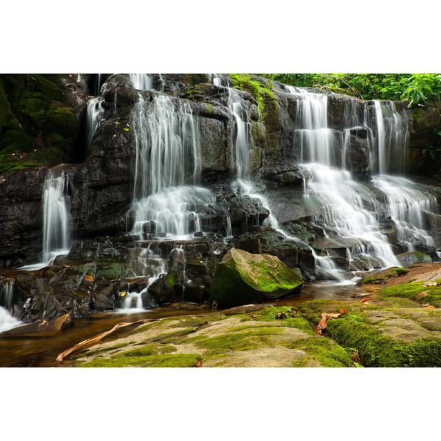 Water Over Wet Stones by Amriphoto - Wrapped Canvas Art Prints Wall Art Production Network Size: 51cm H x 76cm W x 3.8cm D on Productcaster.