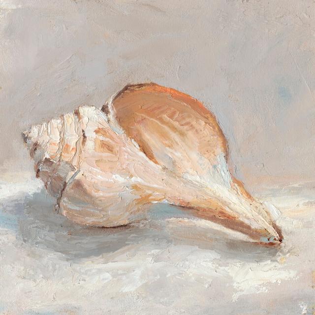 Impressionist Shell Study III by Ethan Harper - Wrapped Canvas Painting Highland Dunes Size: 91cm H x 91cm W on Productcaster.