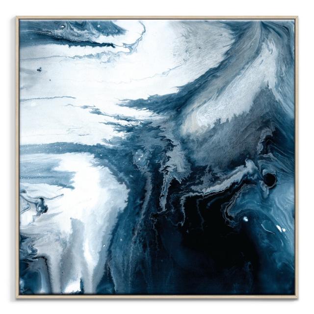 Flow 53' Framed Painting on Canvas East Urban Home Size: 102cm H x 102cm W, Frame Options: Timber on Productcaster.