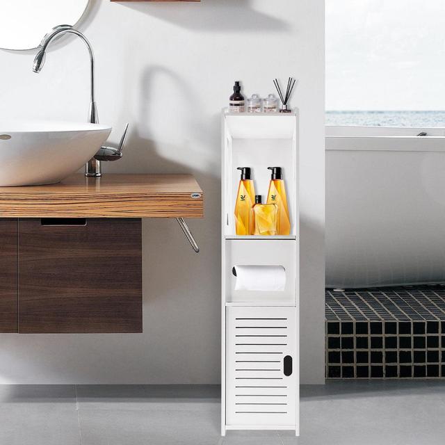 Melika Freestanding Bathroom Cabinet Ebern Designs on Productcaster.