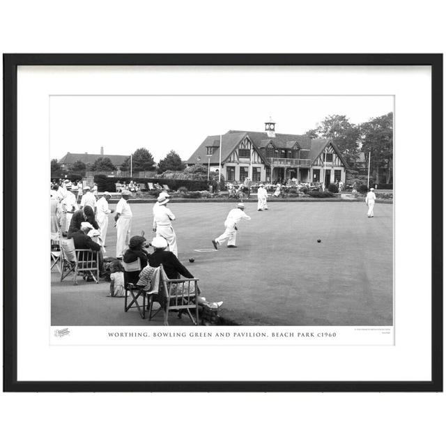 Worthing, Bowling Green And Pavilion, Beach Park C1960 by Francis Frith - Single Picture Frame Print The Francis Frith Collection Size: 45cm H x 60cm on Productcaster.