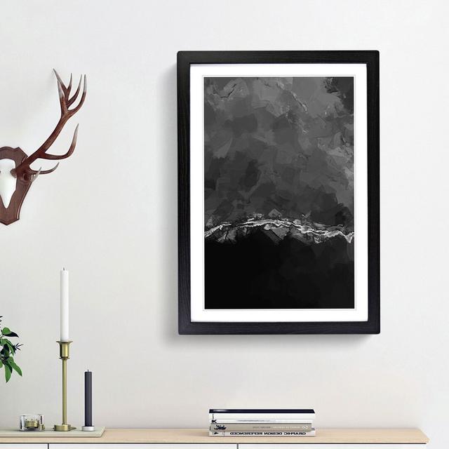 The Black Sand Beach in Iceland - Picture Frame Painting Print on MDF East Urban Home Frame Option: Black Framed, Size: 48cm H x 36cm W x 2cm D on Productcaster.