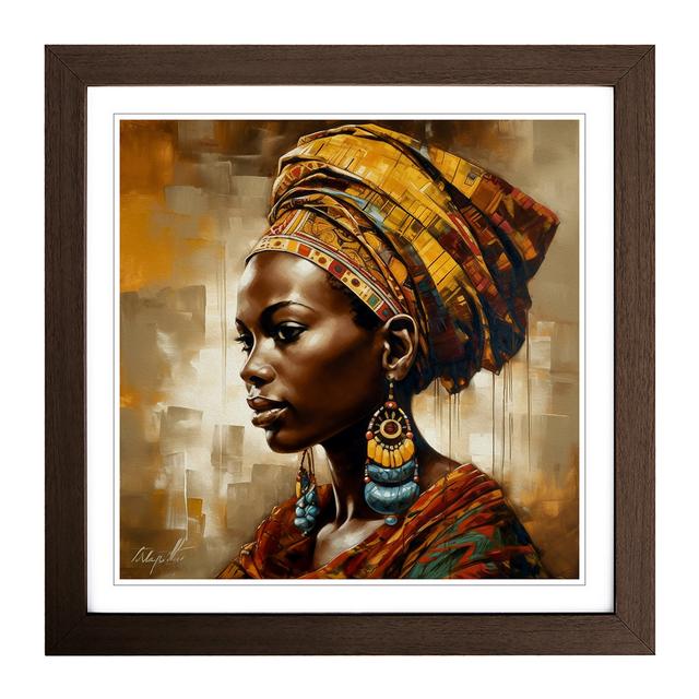 African Woman Vintage Art World Menagerie Format: Walnut on Productcaster.