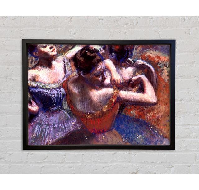 Degas Dancers - Single Picture Frame Art Prints on Canvas Marlow Home Co. Size: 100cm H x 141.4cm W x 3.3cm D on Productcaster.