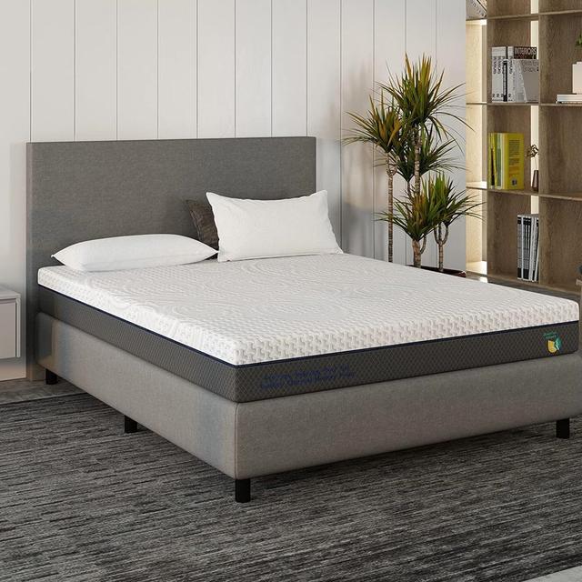 Scarnatti Viskoelastische CoolGel Memory-Foam-Matratze Druckentlastung 7-Zonen 2-in-1 160x200x18cm White Noise Liegefläche: 160 x 200 cm on Productcaster.