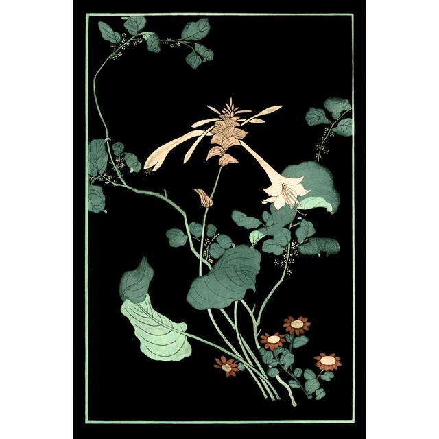 Midnight Floral I by Vision Studio - Wrapped Canvas Art Prints Rosalind Wheeler Size: 122cm H x 81cm W on Productcaster.