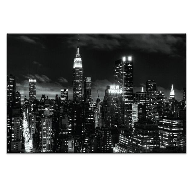 'Monochrome City' by Andrew Paranavitana Photographic Print on Wrapped Canvas East Urban Home Size: 51cm H x 76cm W x 3.8cm D on Productcaster.