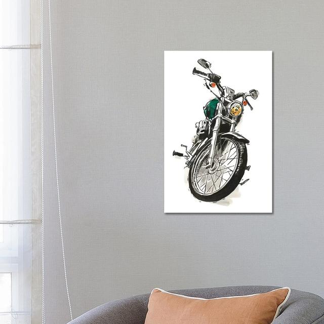 Motorcycles In Ink I Williston Forge Size: 66.04cm H x 45.72cm W x 3.81cm D on Productcaster.