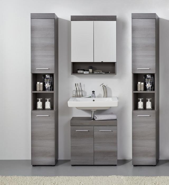 Hediye 4 Piece Bathroom Furniture Suite Ebern Designs Furniture Finish: Grey on Productcaster.