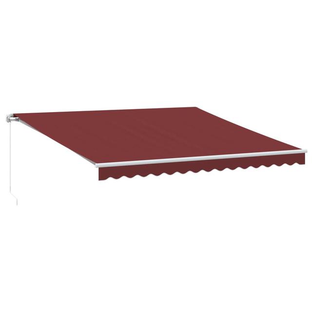 Dakota Fields Polyester Blue/White Cover Retractable Patio Awning Dakota Fields Colour: Brown, Size: 400cm W x 300cm D on Productcaster.