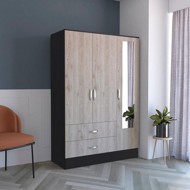 Mucad 3 Door Manufactured Wood Wardrobe Ebern Designs on Productcaster.