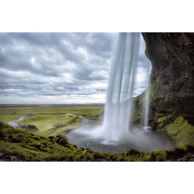 Behind Seljalandfoss by Danny Head - Wrapped Canvas Print Alpen Home Size: 81cm H x 122cm W on Productcaster.