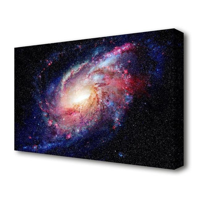 'Stunning Star Swirl Universe' - Wrapped Canvas Photograph Print East Urban Home Size: 101.6 cm H x 142.2 cm W x 4.4 cm D on Productcaster.