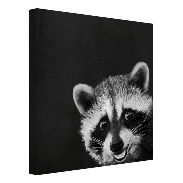 Raccoon - Wrapped Canvas Painting Rosalind Wheeler on Productcaster.