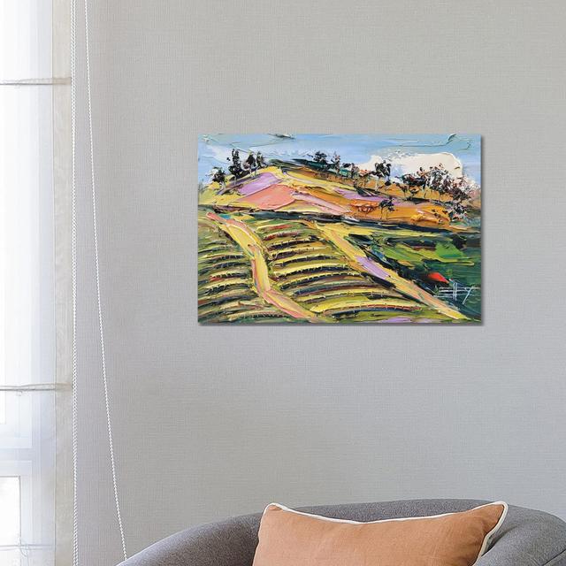 Bay Area Vineyard III by Lisa Elley - Wrapped Canvas Gallery-Wrapped Canvas Giclée ClassicLiving Size: 45.72cm H x 66.04cm W x 1.91cm D on Productcaster.