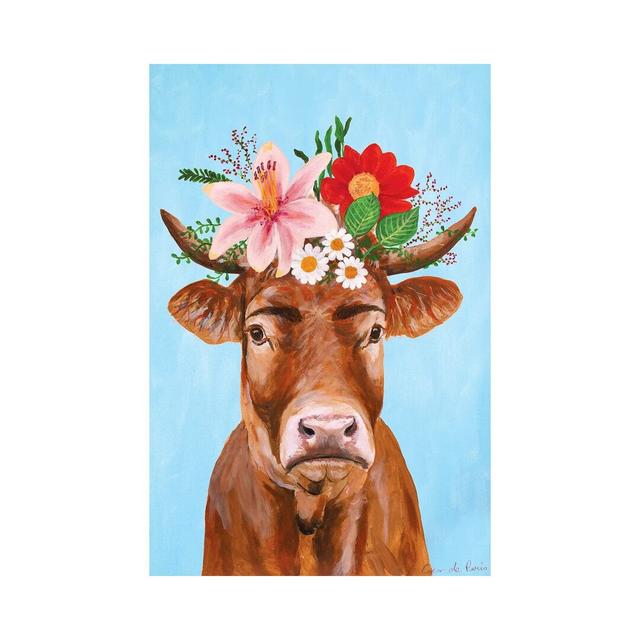 Frida Kahlo Cow Maturi Size: 66.04cm H x 45.72cm W x 3.81cm D on Productcaster.