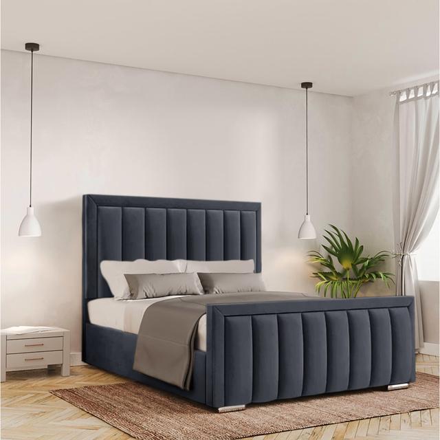 Yatton Upholstered Storage Bed Fairmont Park Size: Small Double (4'), Colour: Charcoal on Productcaster.