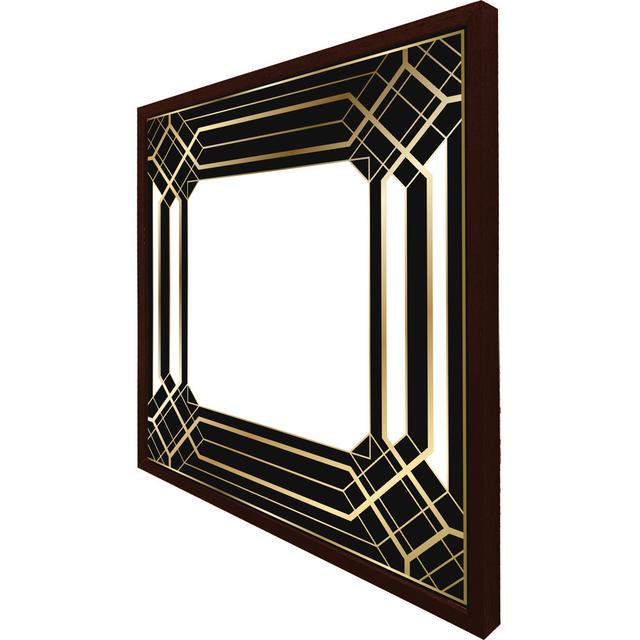 Harborcreek Deco Black Frame - Print Fairmont Park Format: Brown Framed, Size: 31cm H x 31cm W x 4cm D on Productcaster.