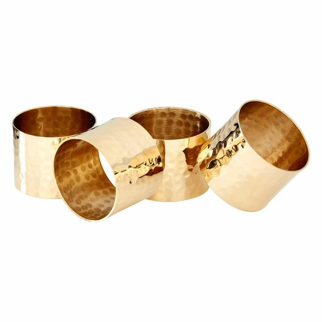 Napkin Ring (Set of 4) Canora Grey Colour: Brass on Productcaster.