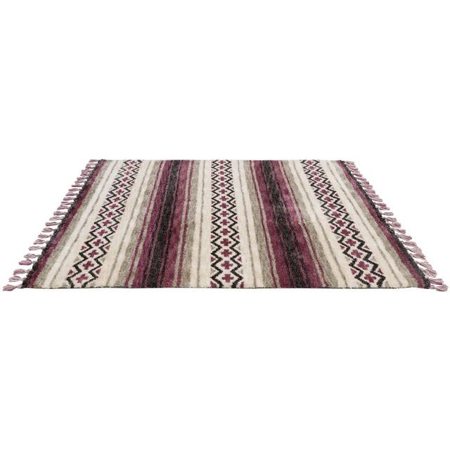 Lander Striped Hand Woven Area Rug Bloomsbury Market Size: Rectangle 120 x 170cm on Productcaster.