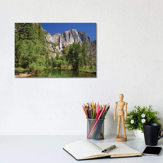 Usa, California, Yosemite National Park. Yosemite Falls And Merced River Landscape. by Jaynes Gallery - Wrapped Canvas Gallery-Wrapped Canvas Giclée A on Productcaster.