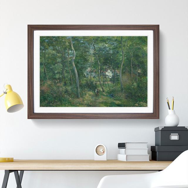 Edge of the Woods by Camille Pissarro - Picture Frame Painting East Urban Home Size: 48cm H x 65cm W x 2cm D, Frame Option: Walnut Framed on Productcaster.