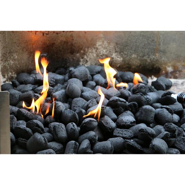 Fire In The Charcoal by BiancaGrueneberg - Wrapped Canvas Print 17 Stories Size: 20cm H x 30cm W on Productcaster.