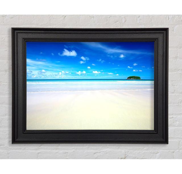 Perfect Sky Blue Beach Framed Print Highland Dunes Size: 29.7cm H x 42cm W on Productcaster.